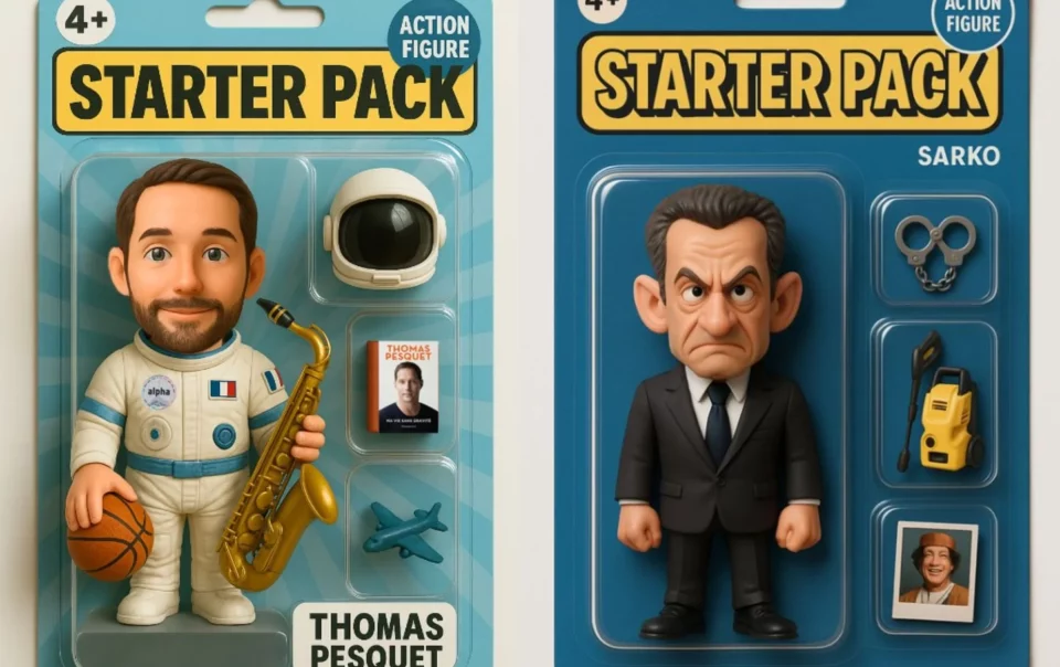 Starter Pack Pesquet et Sarkozy